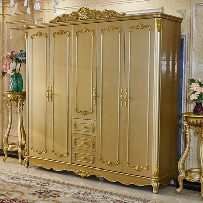 Organisateur de luxe de cabinet de chambre à coucher d'économie de l'espace de garde-robe adapté aux besoins du client par contreplaqué