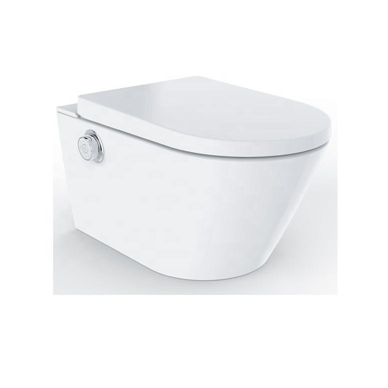 Toilettes de chauffage de couleur blanche de cuvette ronde de selles de fin d'articles sanitaires d'installation facile