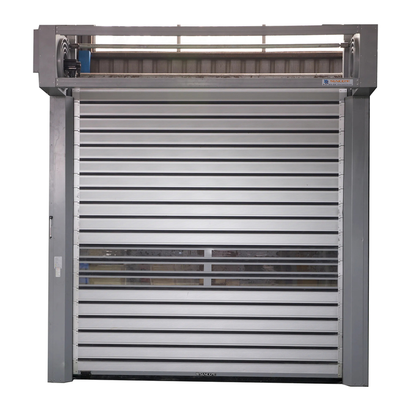 Matériel à grande vitesse d'alliage d'aluminium de volet de rouleau et porte de panneau dure adaptée aux besoins du client de couleur avec l'isolation de mousse
