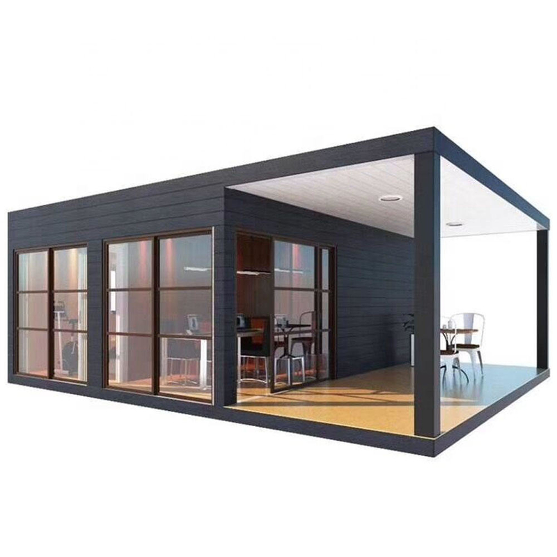 Luxe personnalisable couleur et verre portable 20FT 40FT préfabriqué maison de conteneur à emballage plat avec prix d'usine