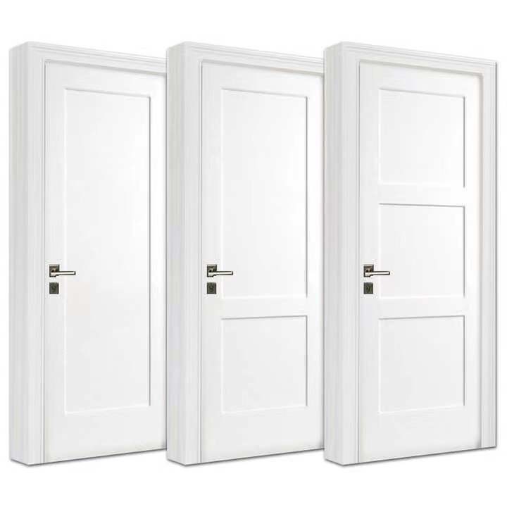 Style américain en bois solide Front Doors de forces de défense principale de portes d'hôtel de panneau à la maison de l'appartement 3