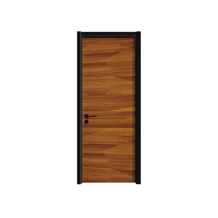 Portes intérieures épaisses en bois de PVC de la porte 43mm de forces de défense principale d'isolation phonique avec des cadres