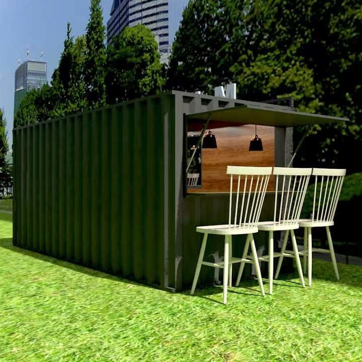 Café portatif préfabriqué en acier galvanisé de récipient d'expédition de la Chambre 20ft de conteneur