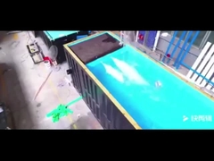 Piscine portative moderne préfabriquée de luxe de récipient avec le mur en verre de haute résistance